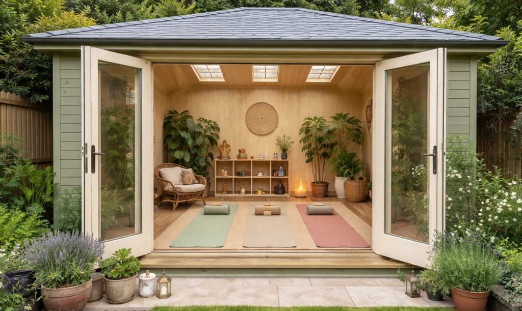 garden yoga room